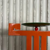 Pair of Memphis Style Sculptural Candle Holders, 1980s