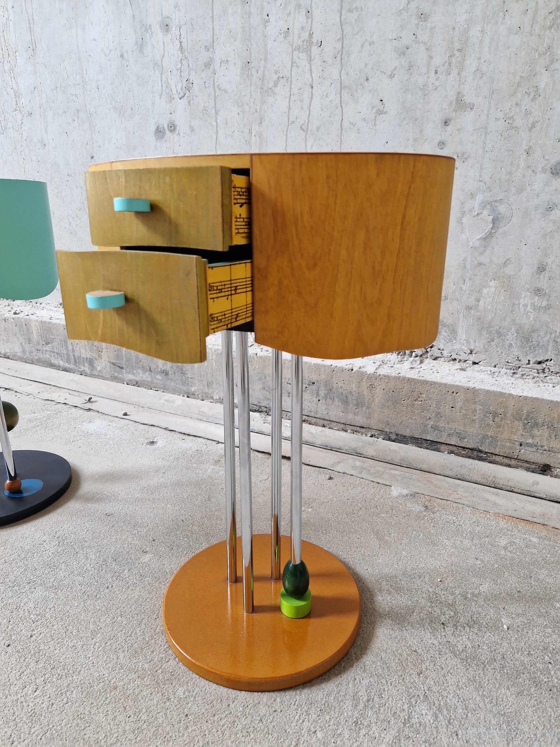 Pair of Postmodern Memphis Milano Style Side Tables, 1980s - COLLECTORS RDAM