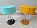 Pair of Postmodern Memphis Milano Style Side Tables, 1980s - COLLECTORS RDAM