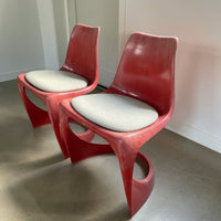 Pair of vintage design chairs by Steen Ostergaard for Cado, 1971