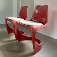 Pair of vintage design chairs by Steen Ostergaard for Cado, 1971