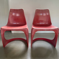 Pair of vintage design chairs by Steen Ostergaard for Cado, 1971