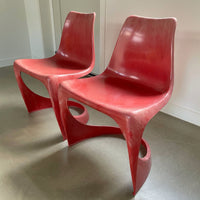 Pair of vintage design chairs by Steen Ostergaard for Cado, 1971