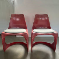 Pair of vintage design chairs by Steen Ostergaard for Cado, 1971
