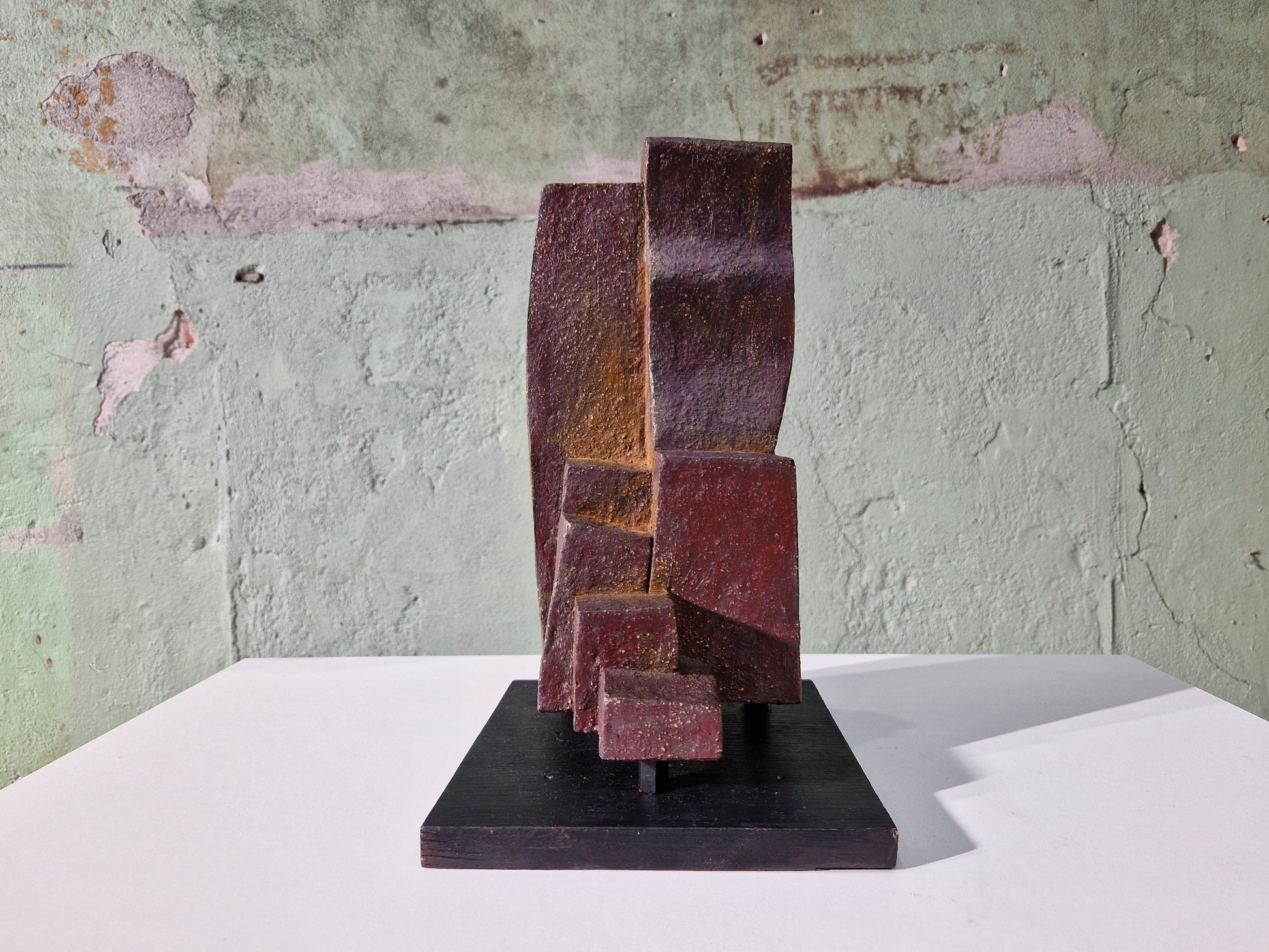 Patinated Cor Dam Sculpture in Fireclay, 1970s - Collectors - Net.Work