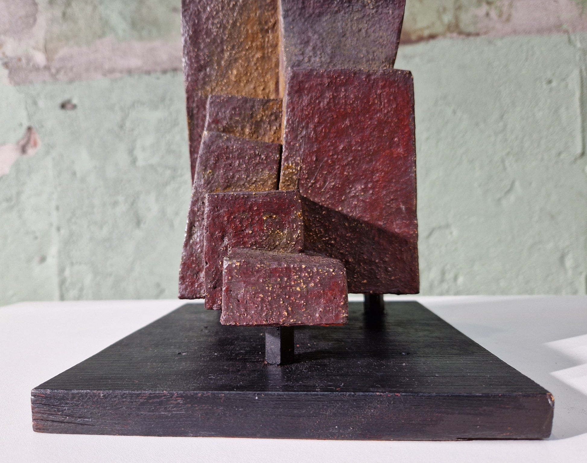 Patinated Cor Dam Sculpture in Fireclay, 1970s - Collectors - Net.Work