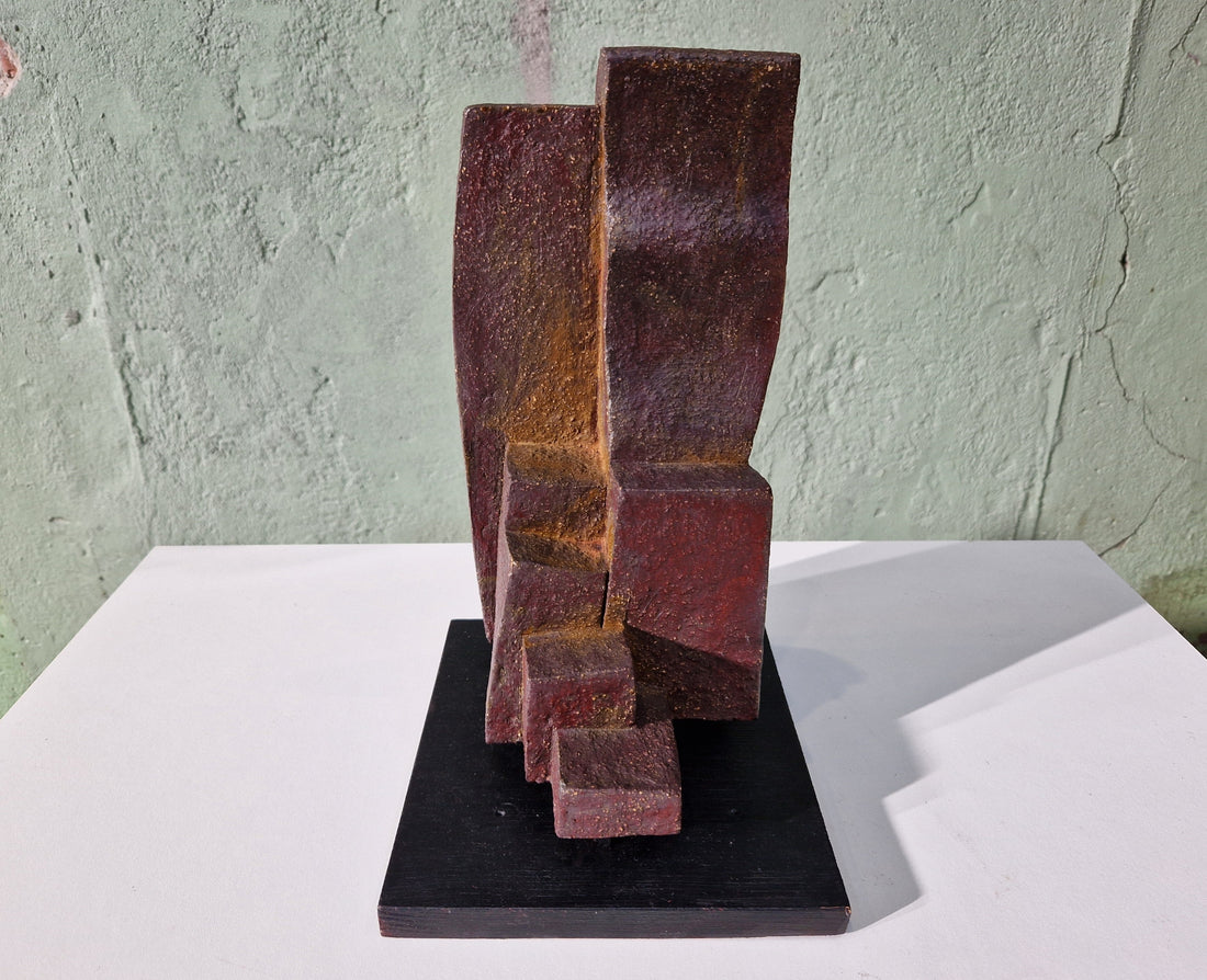 Patinated Cor Dam Sculpture in Fireclay, 1970s - Collectors - Net.Work