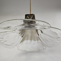 Hanglamp van Carlo Nason model LS185 "de Tulp" voor Mazzega