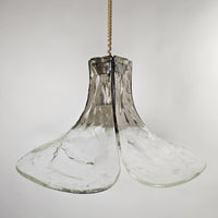 Hanglamp van Carlo Nason model LS185 "de Tulp" voor Mazzega