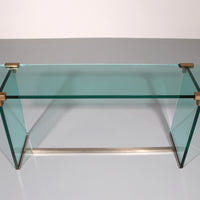Peter Ghyzcy Beistelltisch Modell T30 Massivglas 1960 KEINE RESERVIERUNG !!