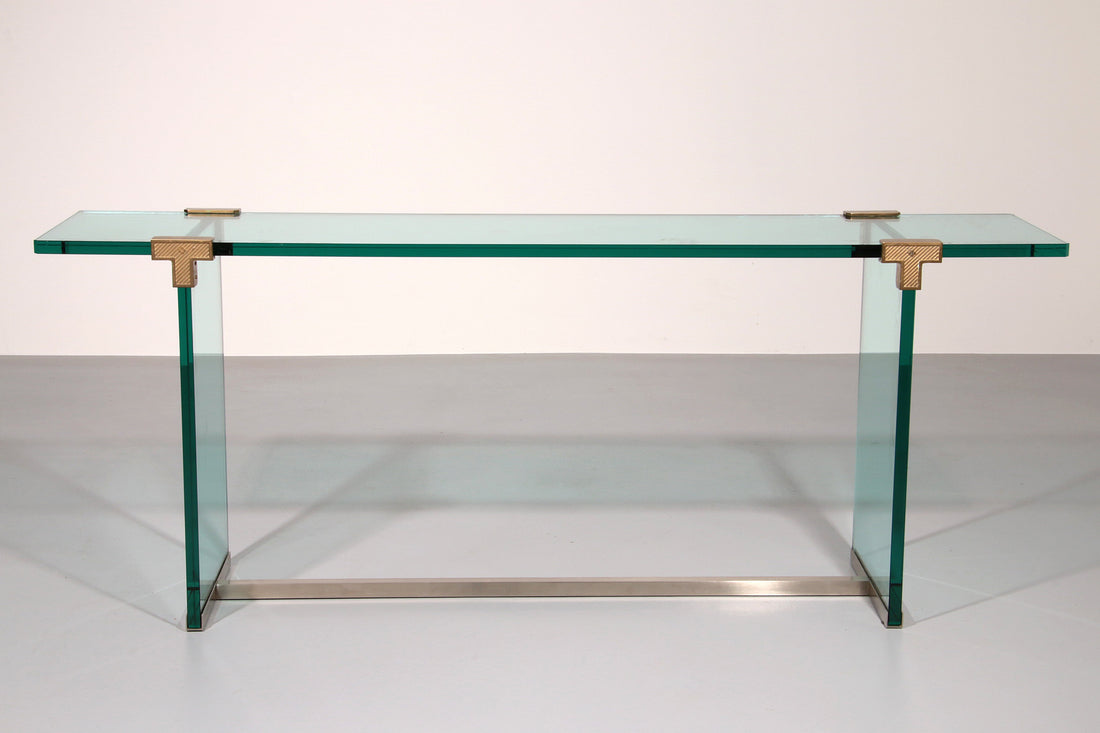 Peter Ghyzcy Side Table Model T30 solid glass 1960 - Collectors - Net.Work