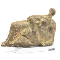 Peter Kortekaas (b. 1946) Reclining Nude Unglazed ceramic