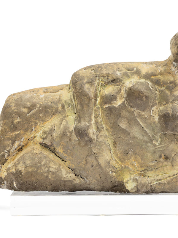 Peter Kortekaas (b. 1946) Reclining Nude Unglazed ceramic