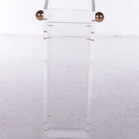 Schirmständer aus Plexiglas von Charles Hollis Jones mit Messingakzenten, 1970
