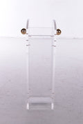 Plexie glass Umbrella stand Charles Hollis Jones with brass accents,1970 - Collectors - Net.Work