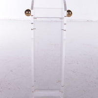 Schirmständer aus Plexiglas von Charles Hollis Jones mit Messingakzenten, 1970