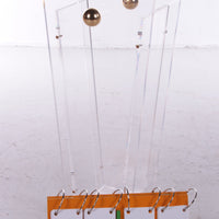 Schirmständer aus Plexiglas von Charles Hollis Jones mit Messingakzenten, 1970