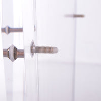 Schirmständer aus Plexiglas von Charles Hollis Jones mit Messingakzenten, 1970