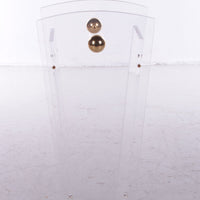 Schirmständer aus Plexiglas von Charles Hollis Jones mit Messingakzenten, 1970