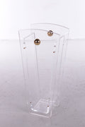 Plexie glass Umbrella stand Charles Hollis Jones with brass accents,1970 - Collectors - Net.Work