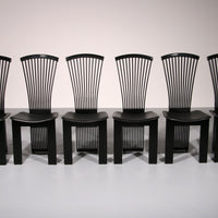 Postmoderne Esszimmerstühle von Pietro Costantini, Italien, 1980er Jahre