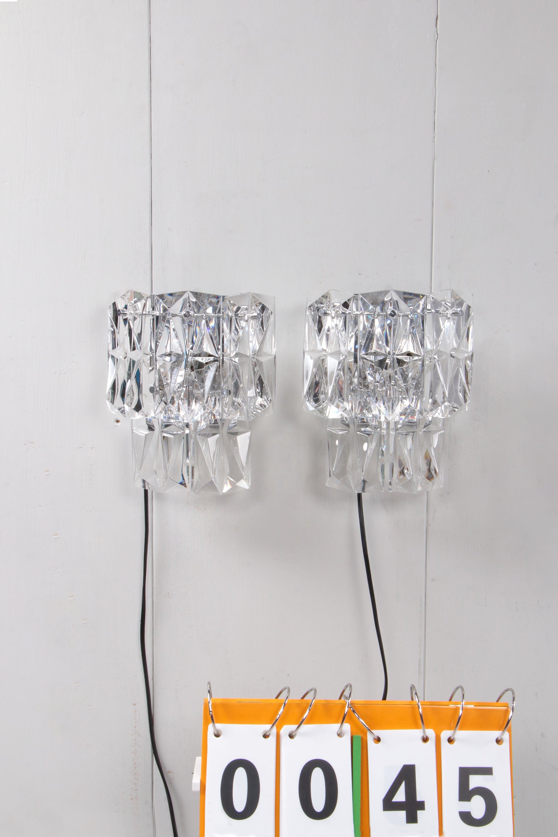 Rare 1960s Kinkeldey German Crystal Wall Sconce 1960 - Collectors - Net.Work