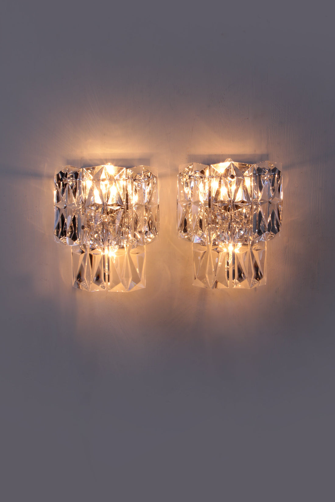 Rare 1960s Kinkeldey German Crystal Wall Sconce 1960 - Collectors - Net.Work