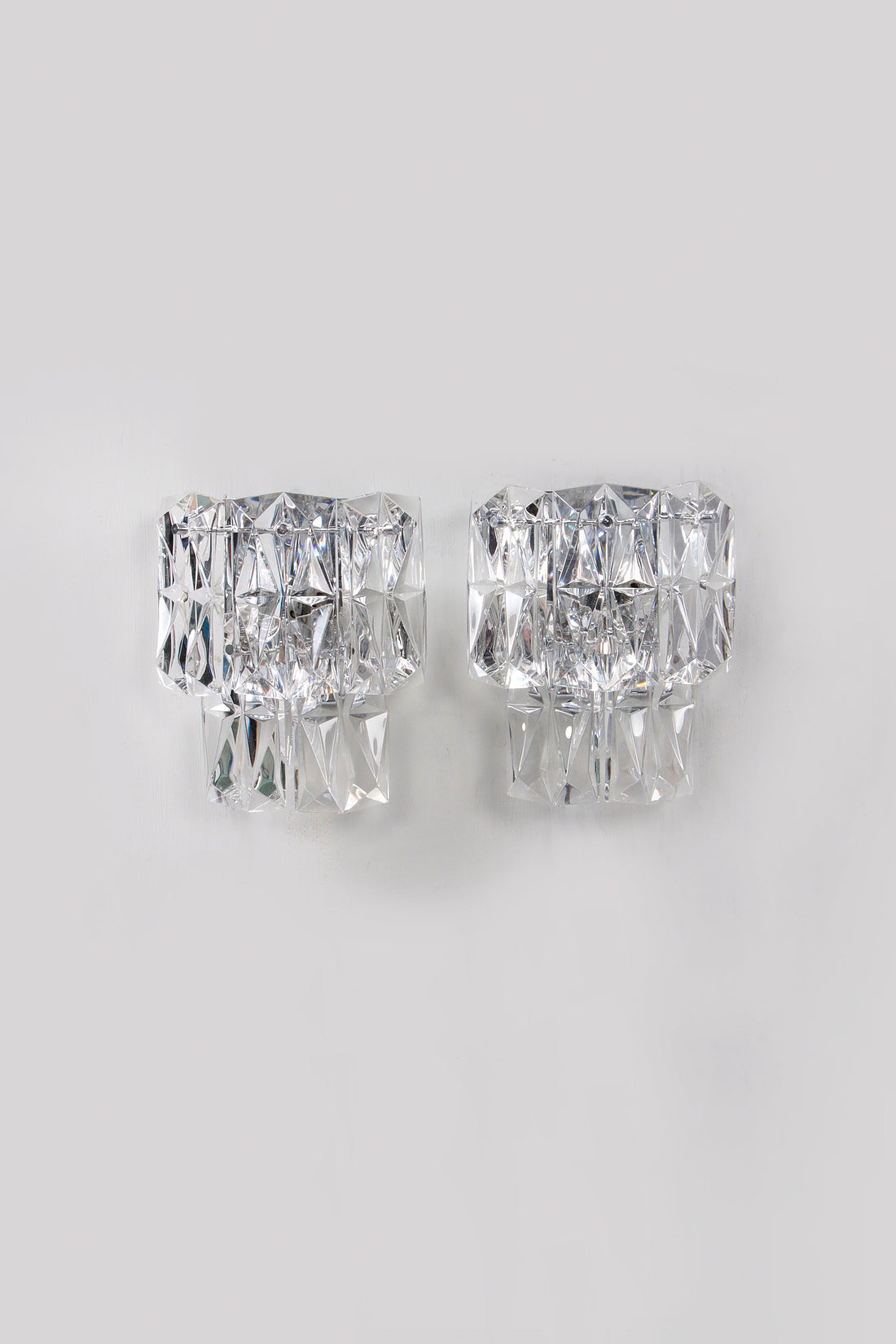 Rare 1960s Kinkeldey German Crystal Wall Sconce 1960 - Collectors - Net.Work