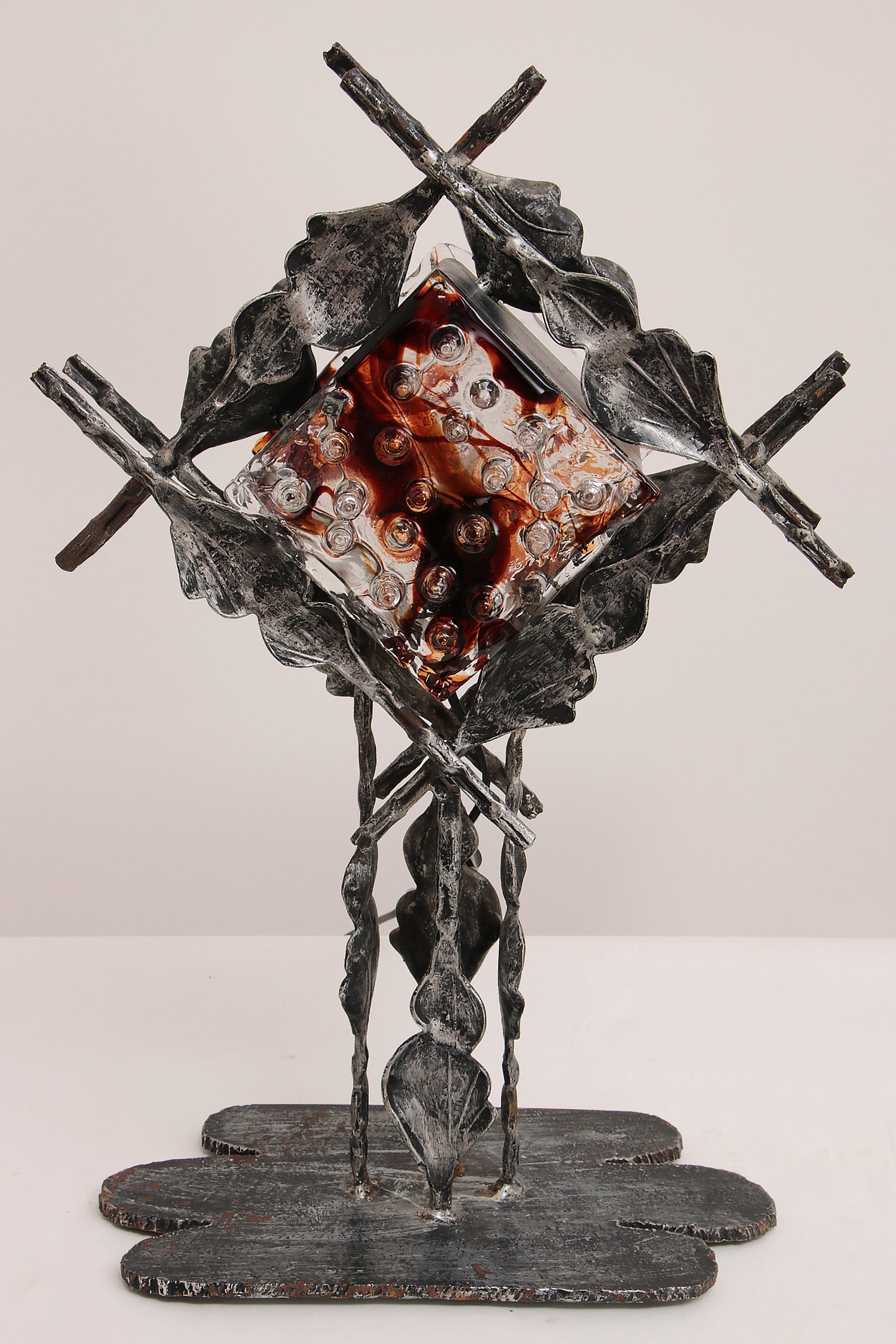 Rare Brutalist Table Lamp by Albano Poli - Collectors - Net.Work