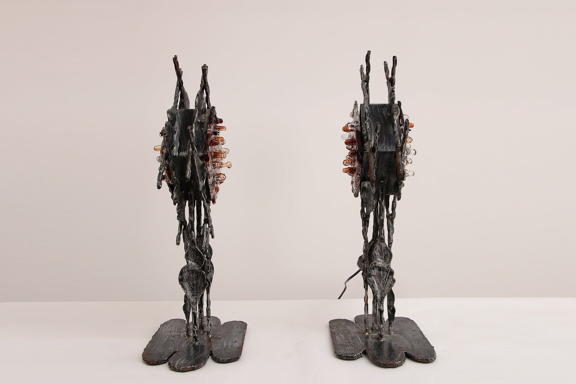 Rare Brutalist Table Lamp by Albano Poli - Collectors - Net.Work