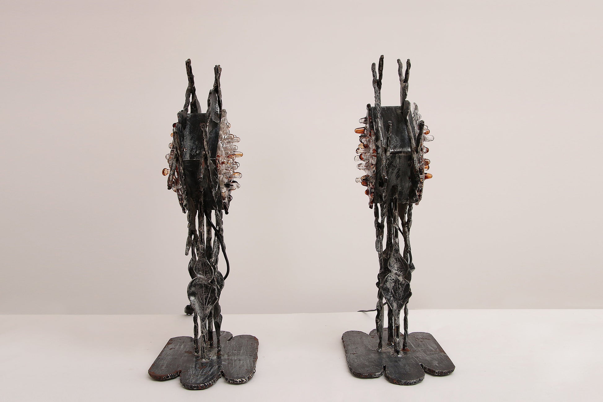 Rare Brutalist Table Lamp by Albano Poli - Collectors - Net.Work