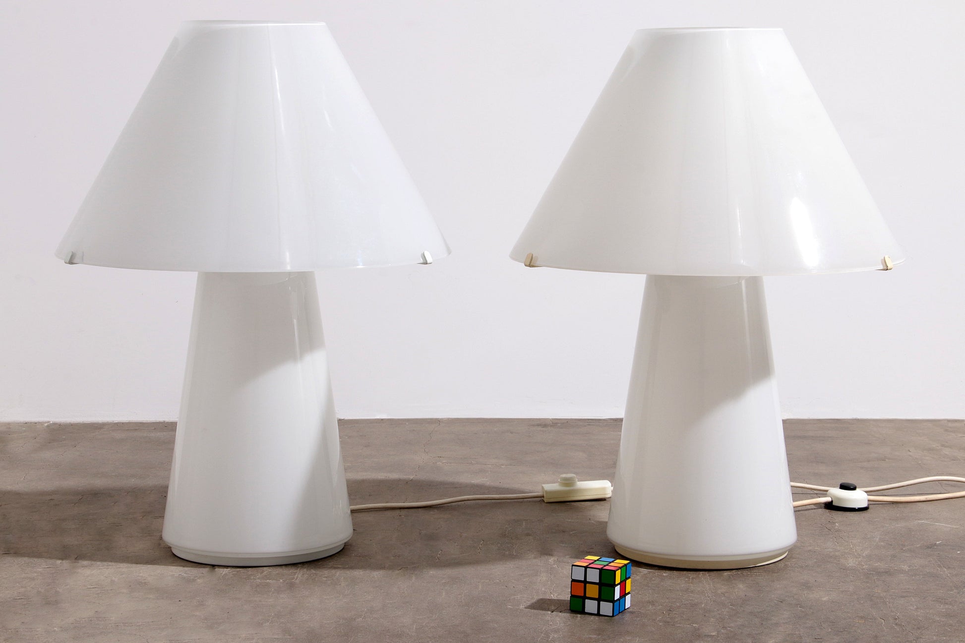 Rare Large Vetri Murano Mushroom Table Lamps, 1970s - Collectors - Net.Work