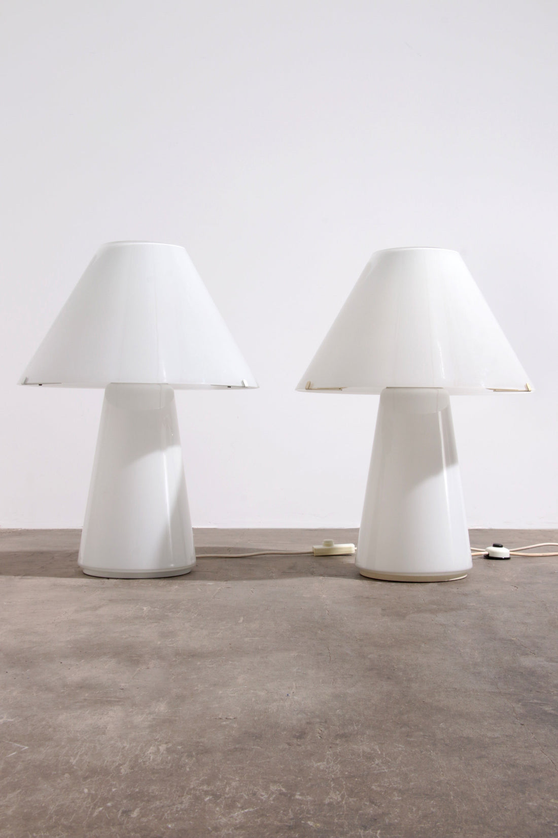 Rare Large Vetri Murano Mushroom Table Lamps, 1970s - Collectors - Net.Work
