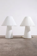 Rare Large Vetri Murano Mushroom Table Lamps, 1970s - Collectors - Net.Work
