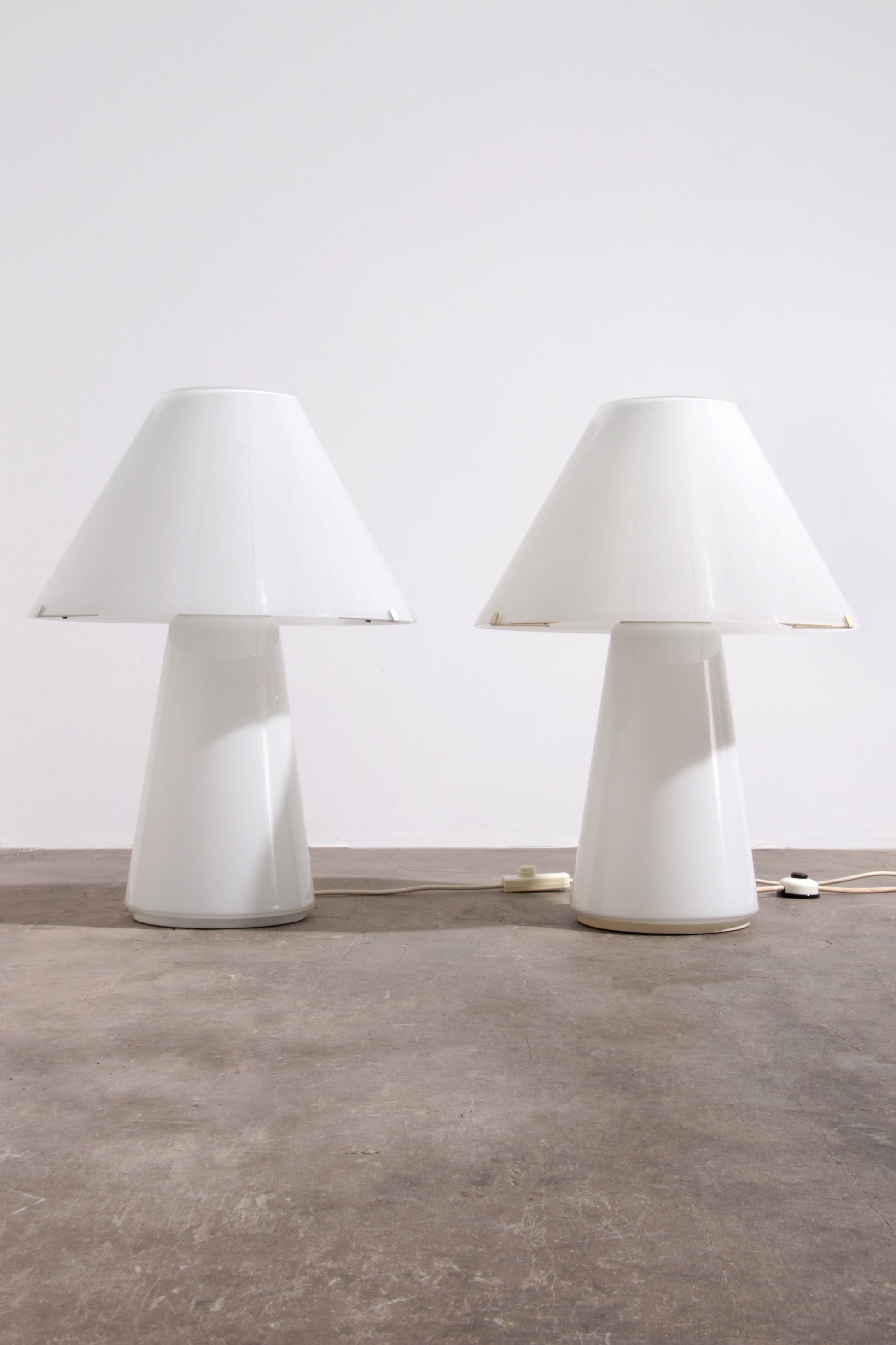 Rare Large Vetri Murano Mushroom Table Lamps, 1970s - Collectors - Net.Work