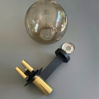 Seltenes Set großer Wandleuchten, Glashütte Limburg, Deutschland, 1970er Jahre