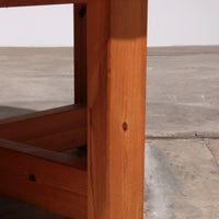 Runder Couchtisch aus Kiefernholz, Skandinavien, 1970