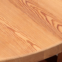 Runder Couchtisch aus Kiefernholz, Skandinavien, 1970