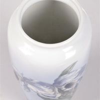 Große Porzellanvase von Royal Copenhagen, handbemalt mit Trompetenblume