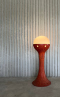 Sculptural Ceramic Floor Lamp with Milk Glass Globe - Collectors - Net.Work