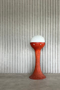 Sculptural Ceramic Floor Lamp with Milk Glass Globe - Collectors - Net.Work