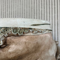 Sculptural ceramic side table by Francis Hewlett