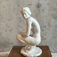 Sculpture "the kneeling one" by Fritz Klimsch, Rosenthal Germany