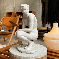 Sculpture "the kneeling one" by Fritz Klimsch, Rosenthal Germany