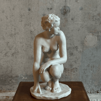 Sculpture "the kneeling one" by Fritz Klimsch, Rosenthal Germany