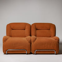 Set of 2 joined elements by Doimo Salotti, Italy 1970s (2 sets available)