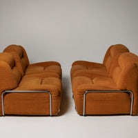 Set of 2 joined elements by Doimo Salotti, Italy 1970s (2 sets available)