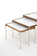 Set of 3 nest of tables Lämmle and Co with turnable tops - COLLECTORS RDAM