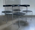 Set of 4 foldable chairs ‘Soley’, V. Hardarson for Kusch & Co, 80s - COLLECTORS RDAM