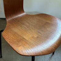 Set of 5 ‘Hammer’ chairs, design Arne Jacobsen for Fritz Hansen, Denmark, 1969